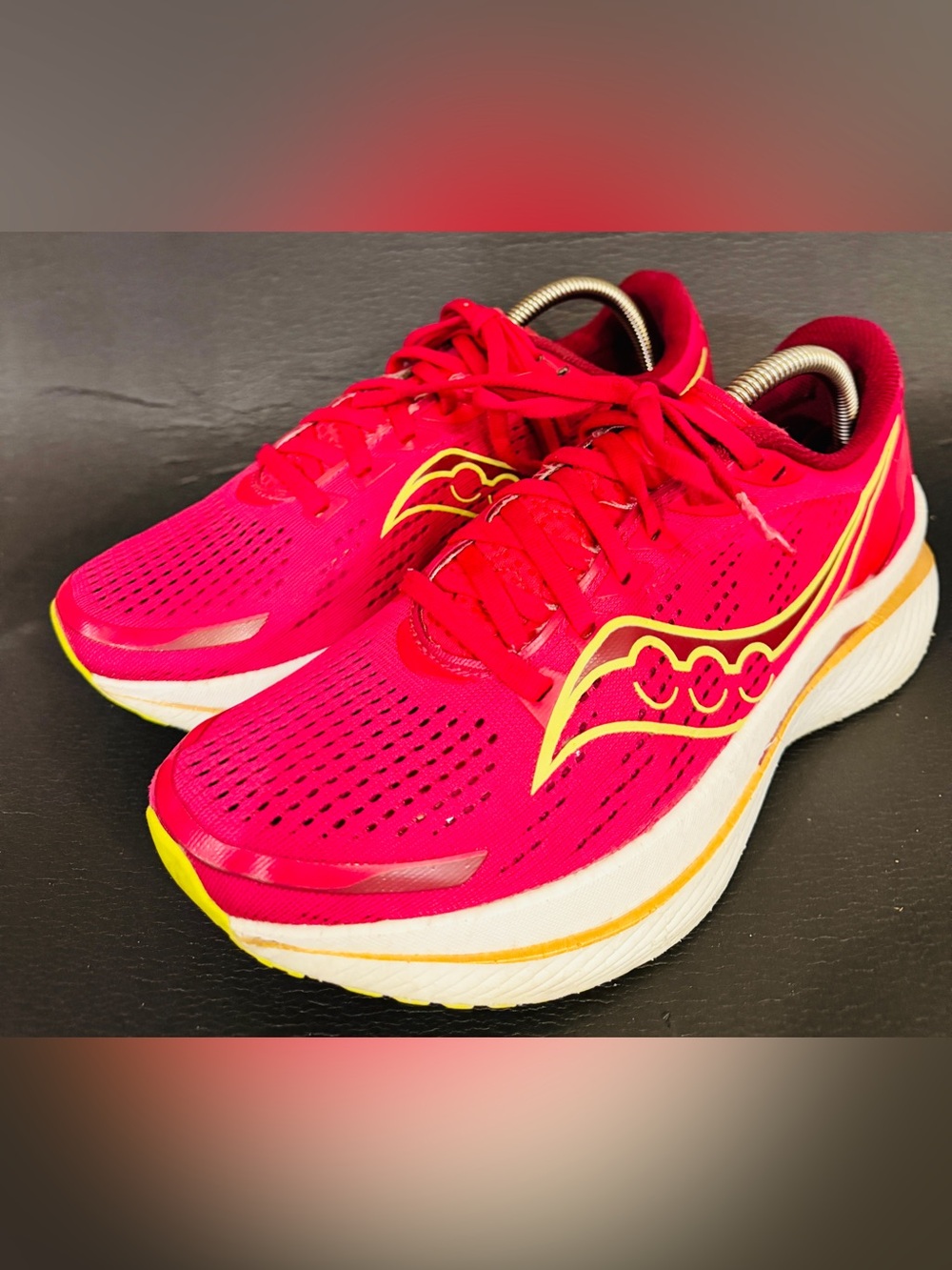 Saucony Women's Hot Pink and Yellow Running Shoes